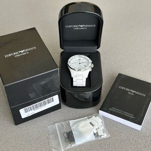 Emporio Armani Ceramica Watch - With Box